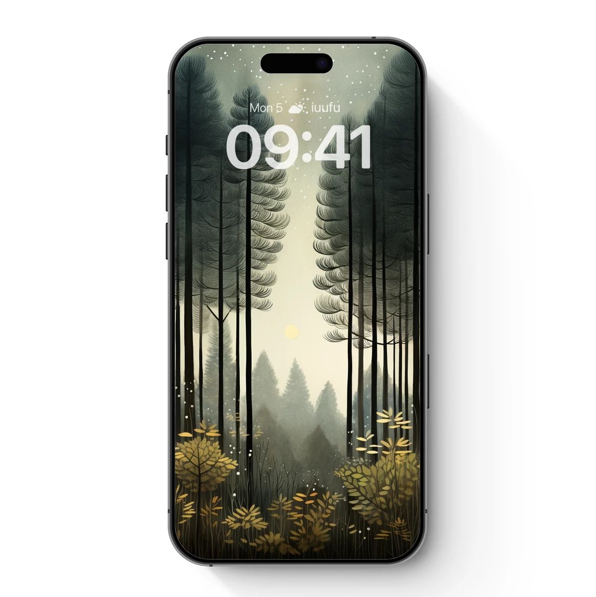 Enchanted Twilight Forest: A Mystical Grove Illuminated by Moonlight