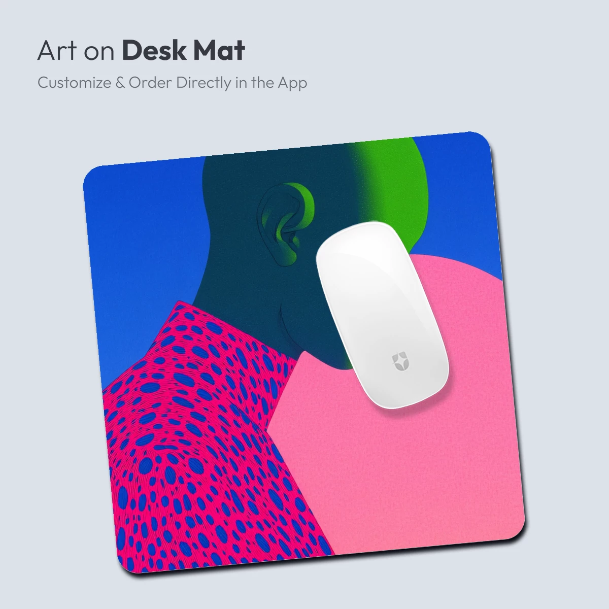 Geometric Dreamer: Futuristic Profile in Neon Hues - Image 4