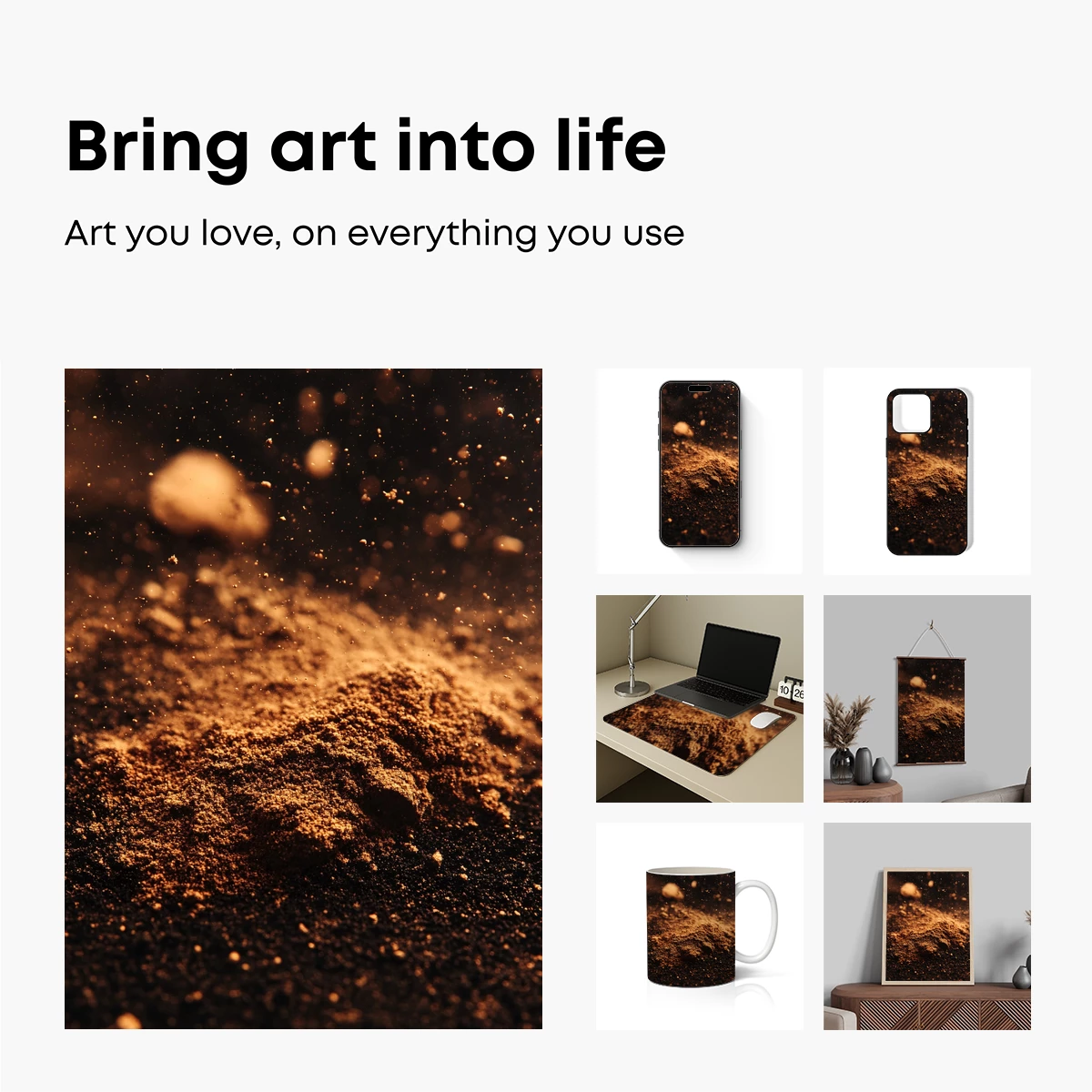 Golden Dust Whispers: Ethereal Particles in Warm Glow - Image 2