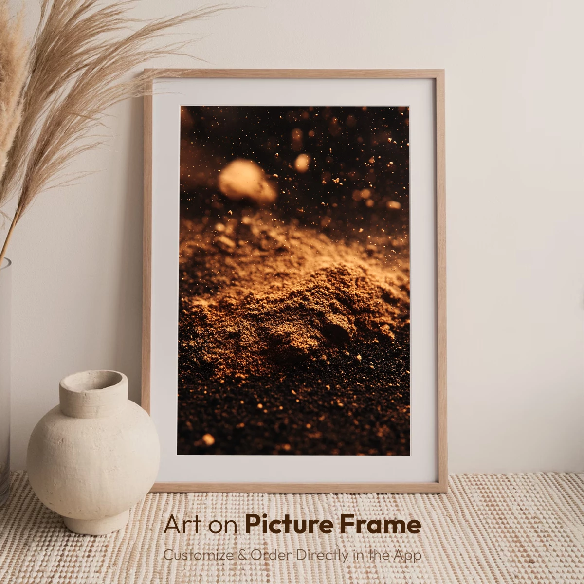 Golden Dust Whispers: Ethereal Particles in Warm Glow - Image 7