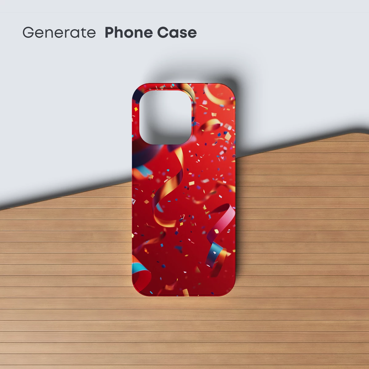 Confetti Carnival: Festive Ribbons in Scarlet - Image 3