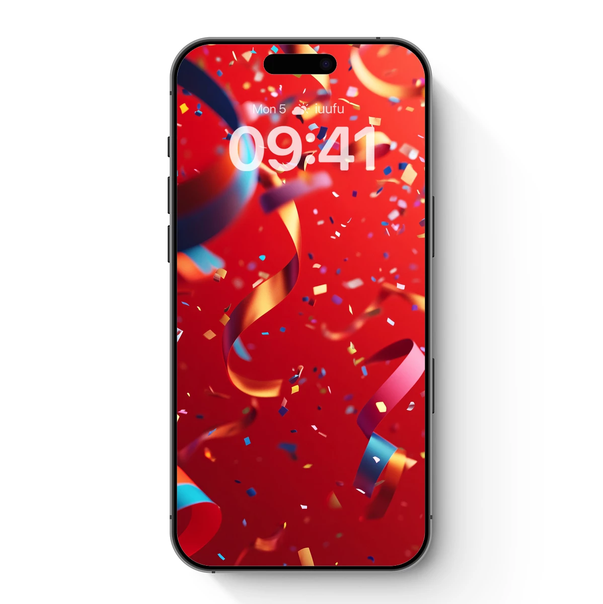 Confetti Carnival: Festive Ribbons in Scarlet