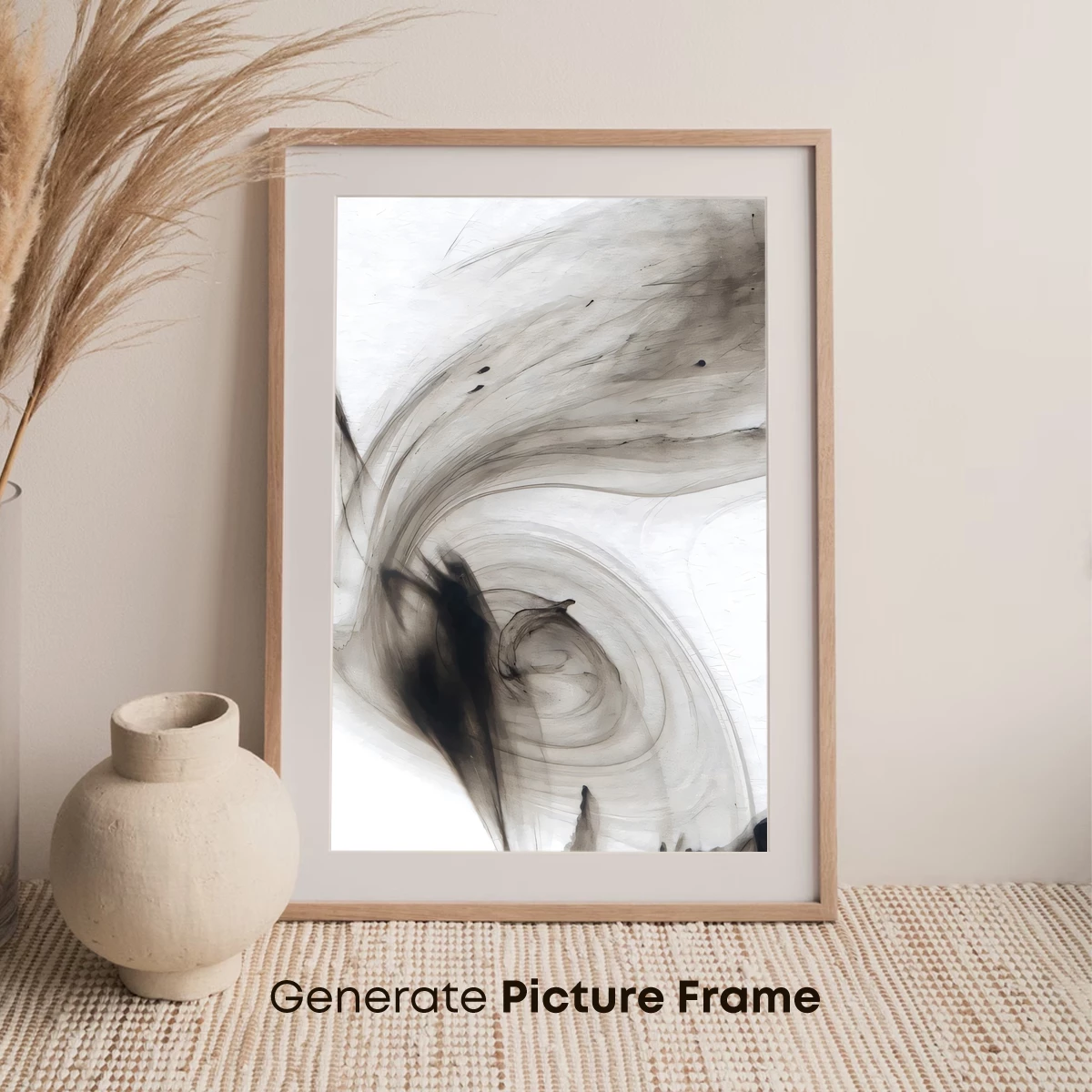 Ink Whirlpool: Abstract Elegance in Motion - Image 7