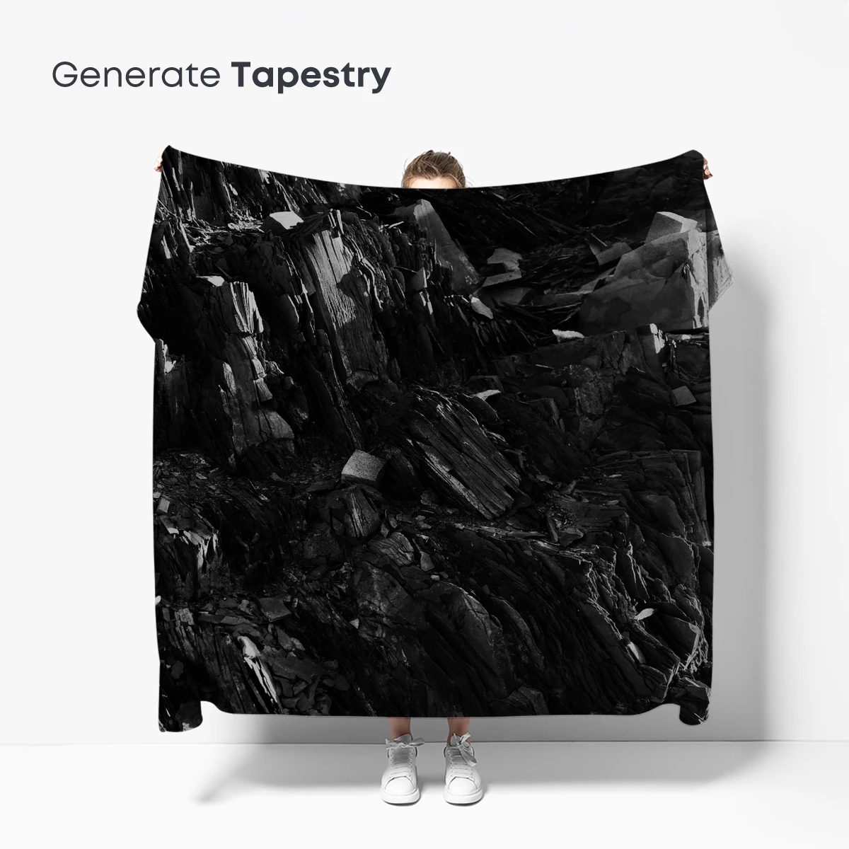 Monochrome Rock Symphony: Textured Layers of Nature's Art - Image 5