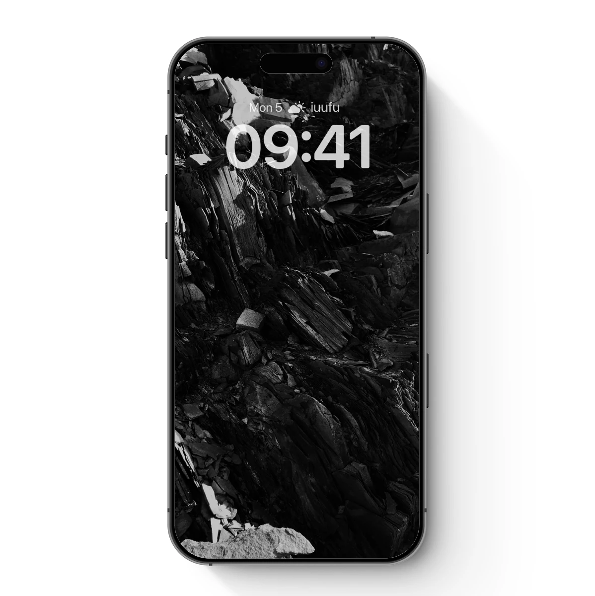 Monochrome Rock Symphony: Textured Layers of Nature's Art