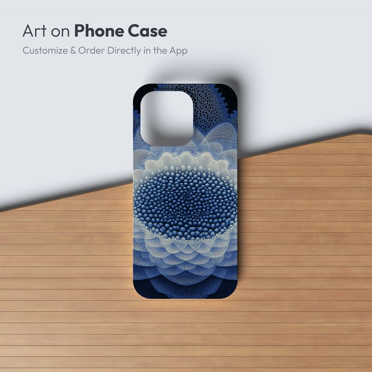 Fractal Lotus Bloom: Digital Artistry in Blue - Image 3