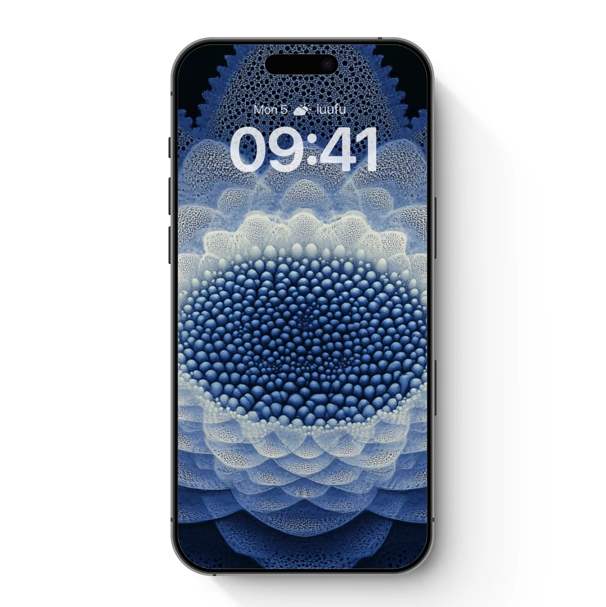 Fractal Lotus Bloom: Digital Artistry in Blue