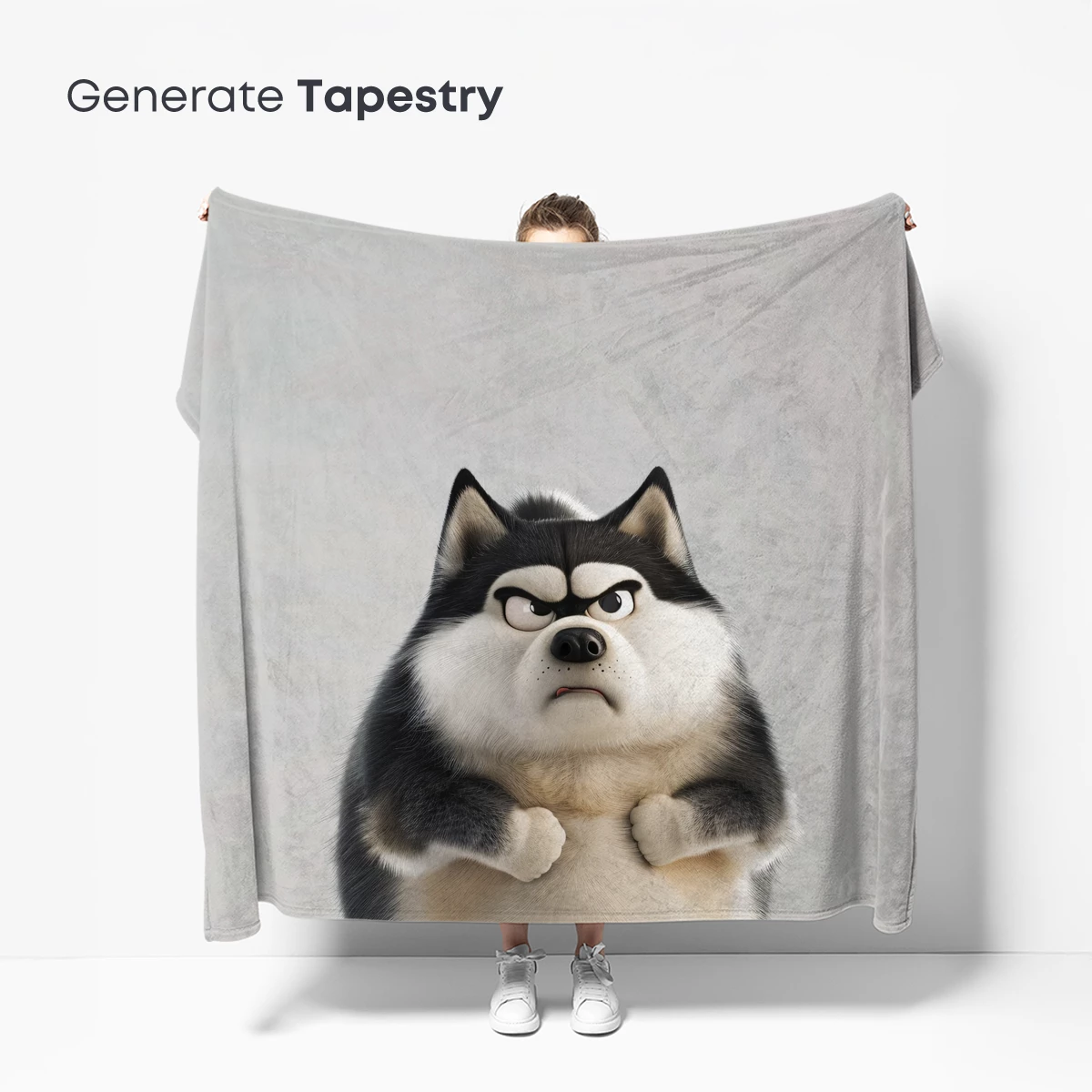 Grumpy Husky: Animated Charm with Attitude - Image 5