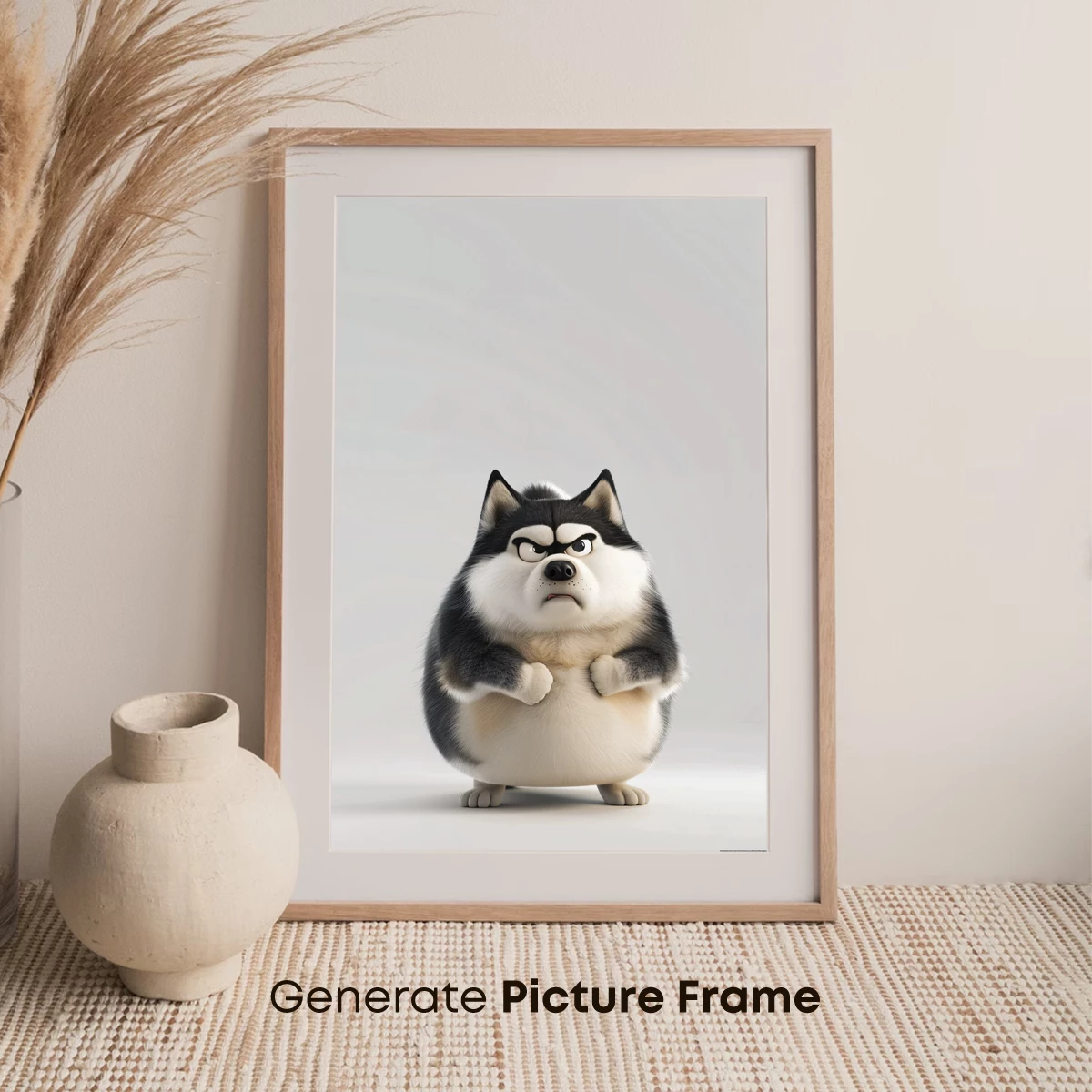 Grumpy Husky: Animated Charm with Attitude - Image 7