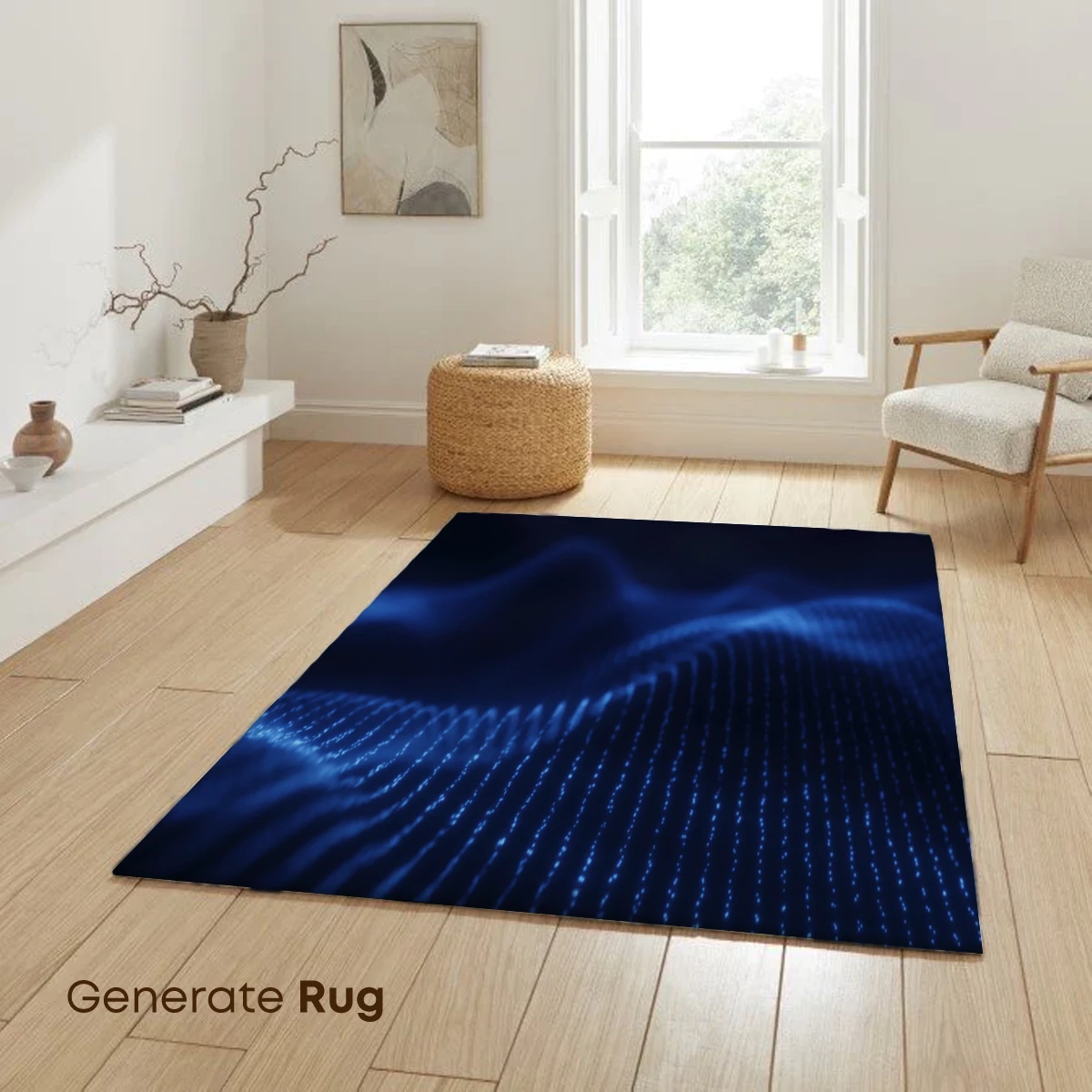 Digital Wave Symphony: Blue Pixel Art - Image 6