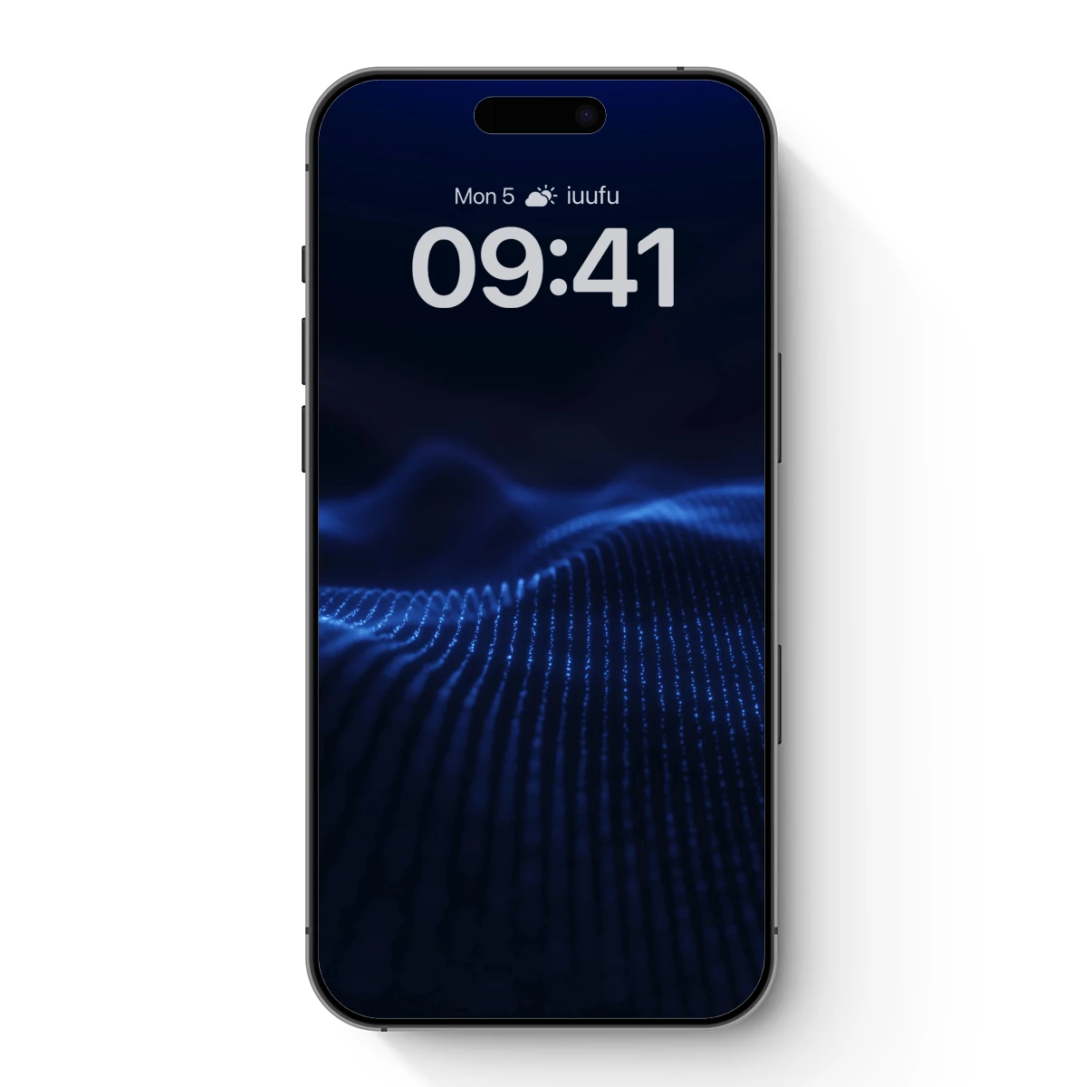 Digital Wave Symphony: Blue Pixel Art