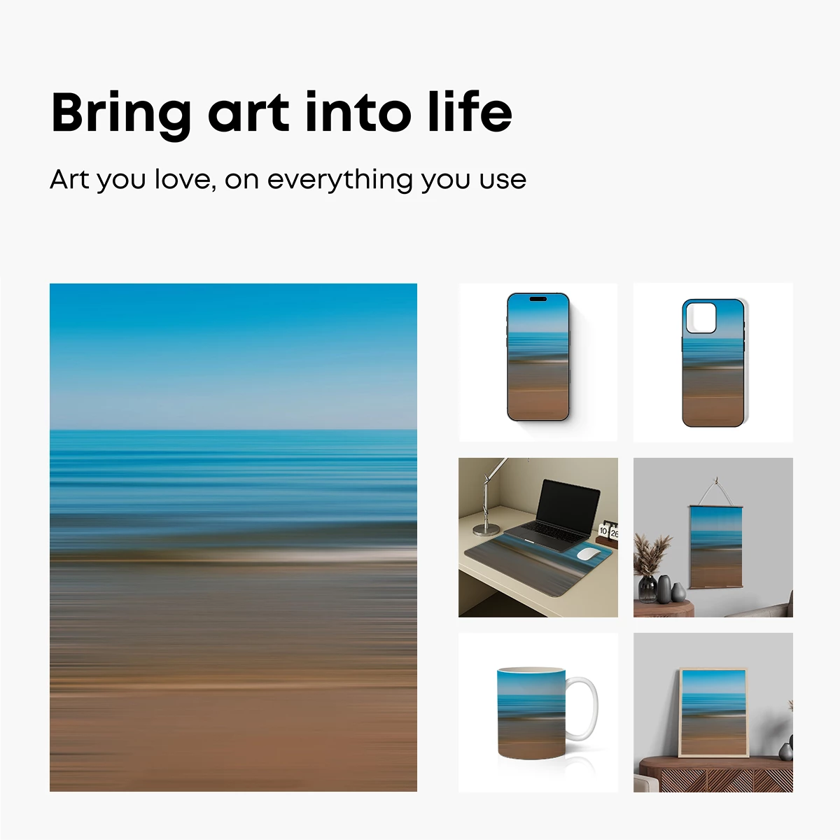 Horizon Blur: Ocean's Serene Motion - Image 2