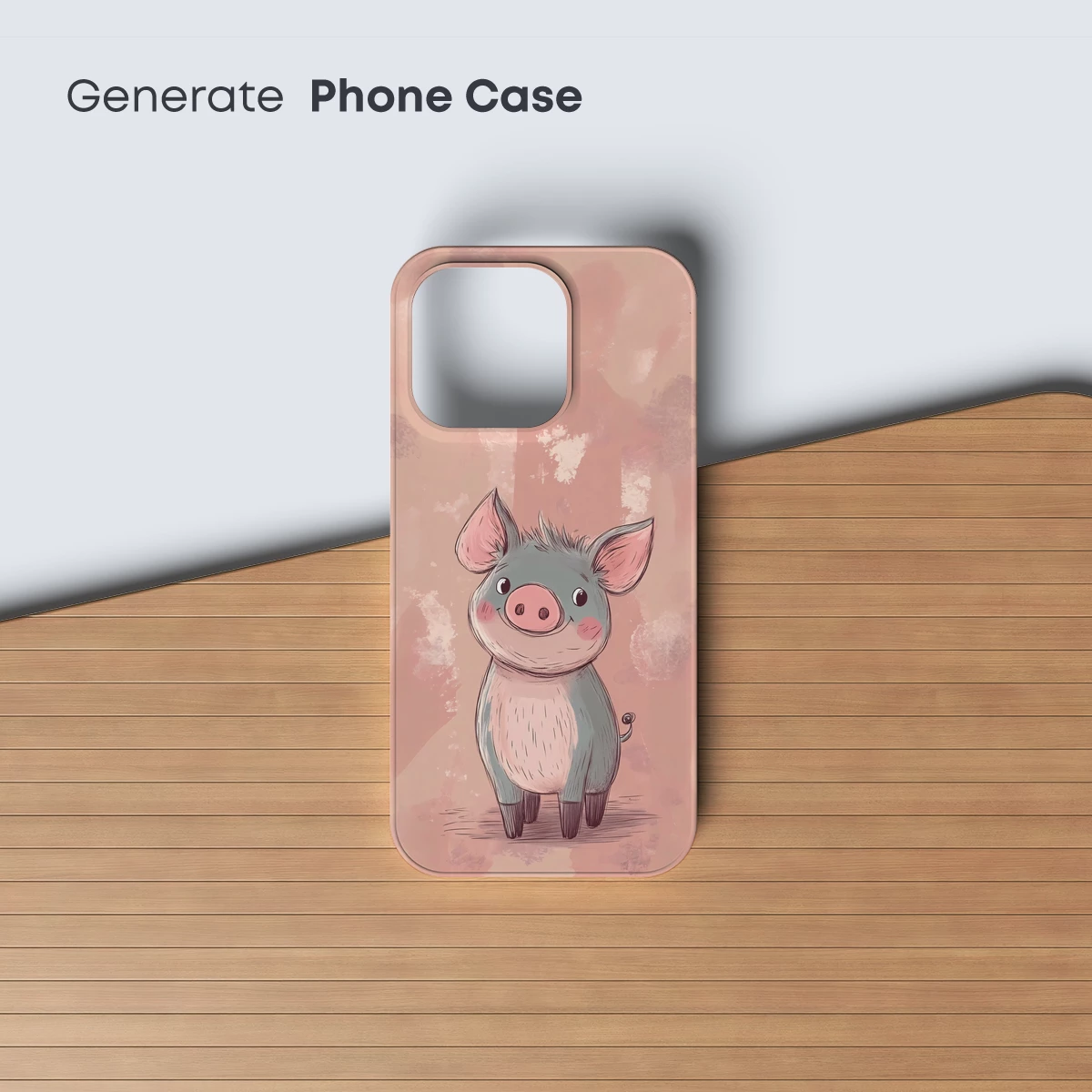 Charming Piglet in Pastel Dreams - Image 3