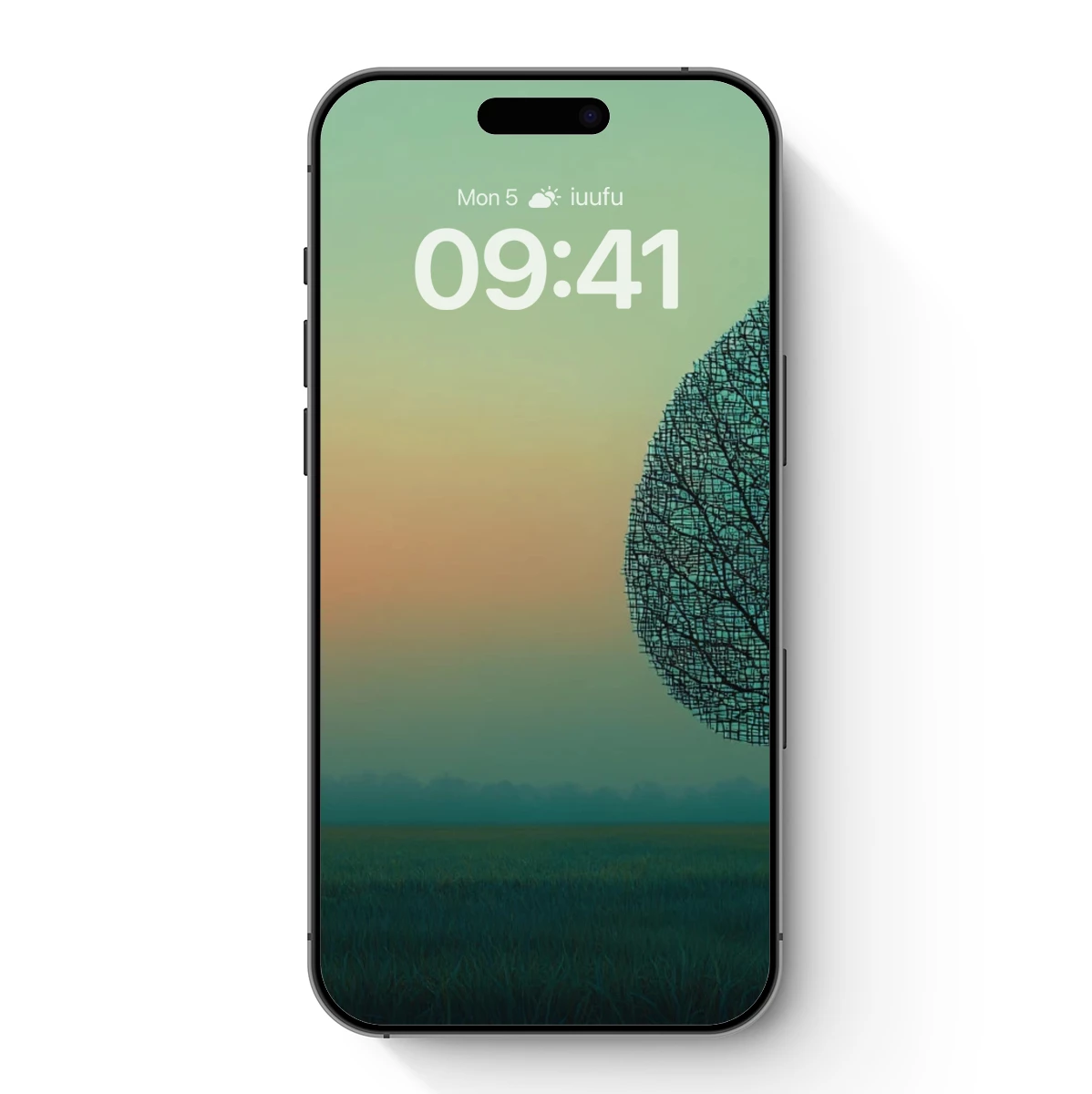 Leaf-Shaped Tree at Sunset: A Surreal Silhouette - Image 7