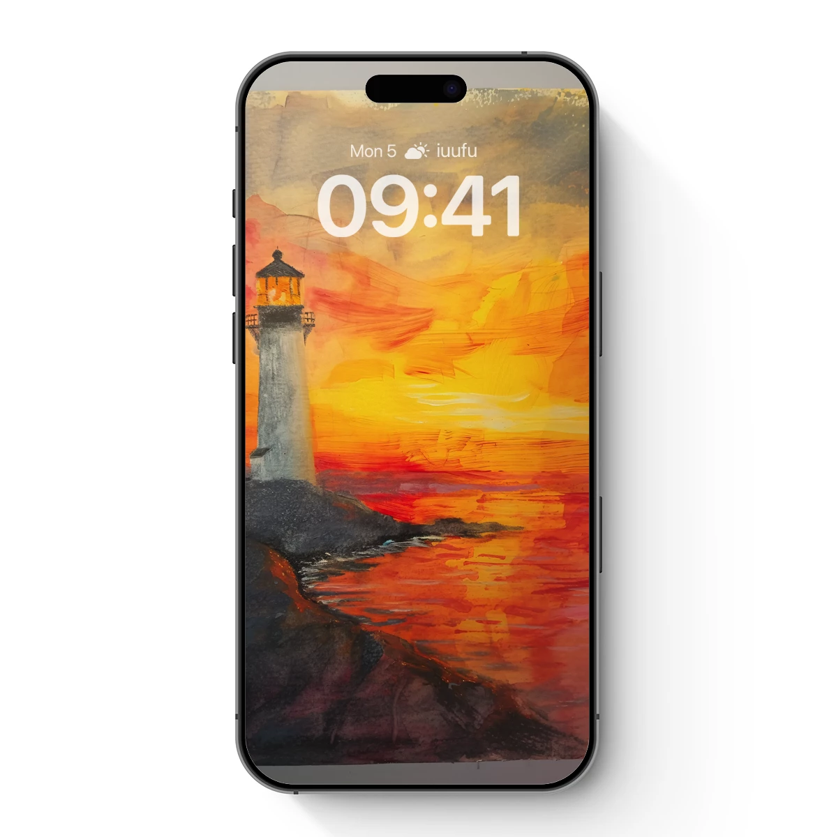 Luminous Lighthouse at Sunset