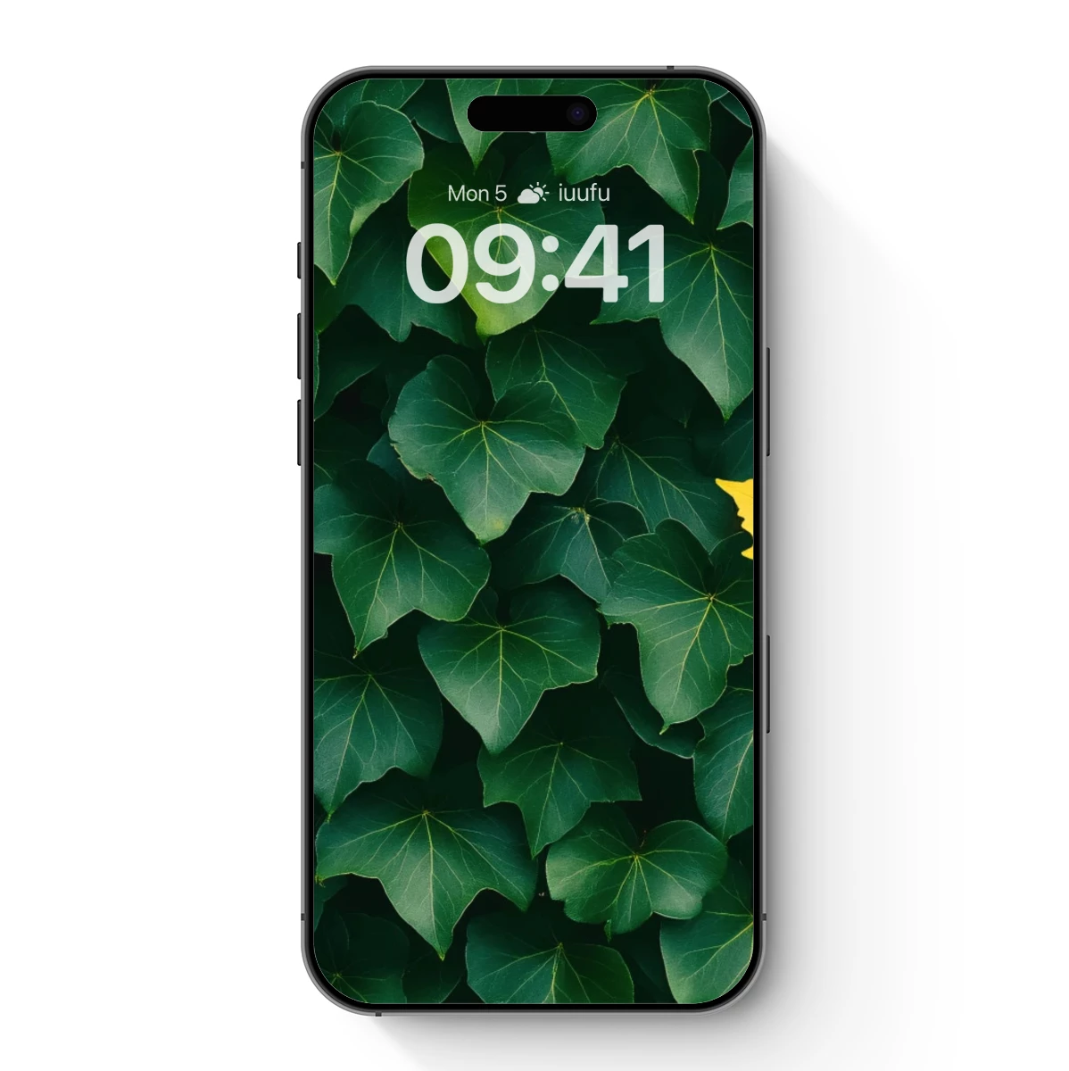 Golden Leaf Amidst Verdant Greenery Golden Leaf Amidst Verdant Greenery
