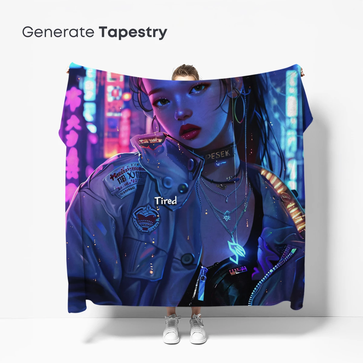 Neon Cyberpunk Muse: Futuristic Urban Fantasy - Image 5