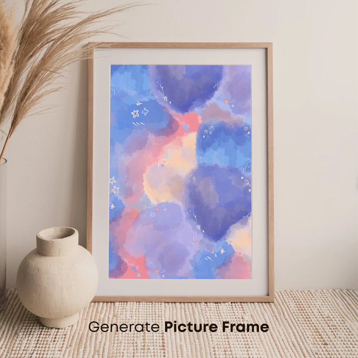 Dreamy Pastel Nebula: Cosmic Floral Whispers - Image 7