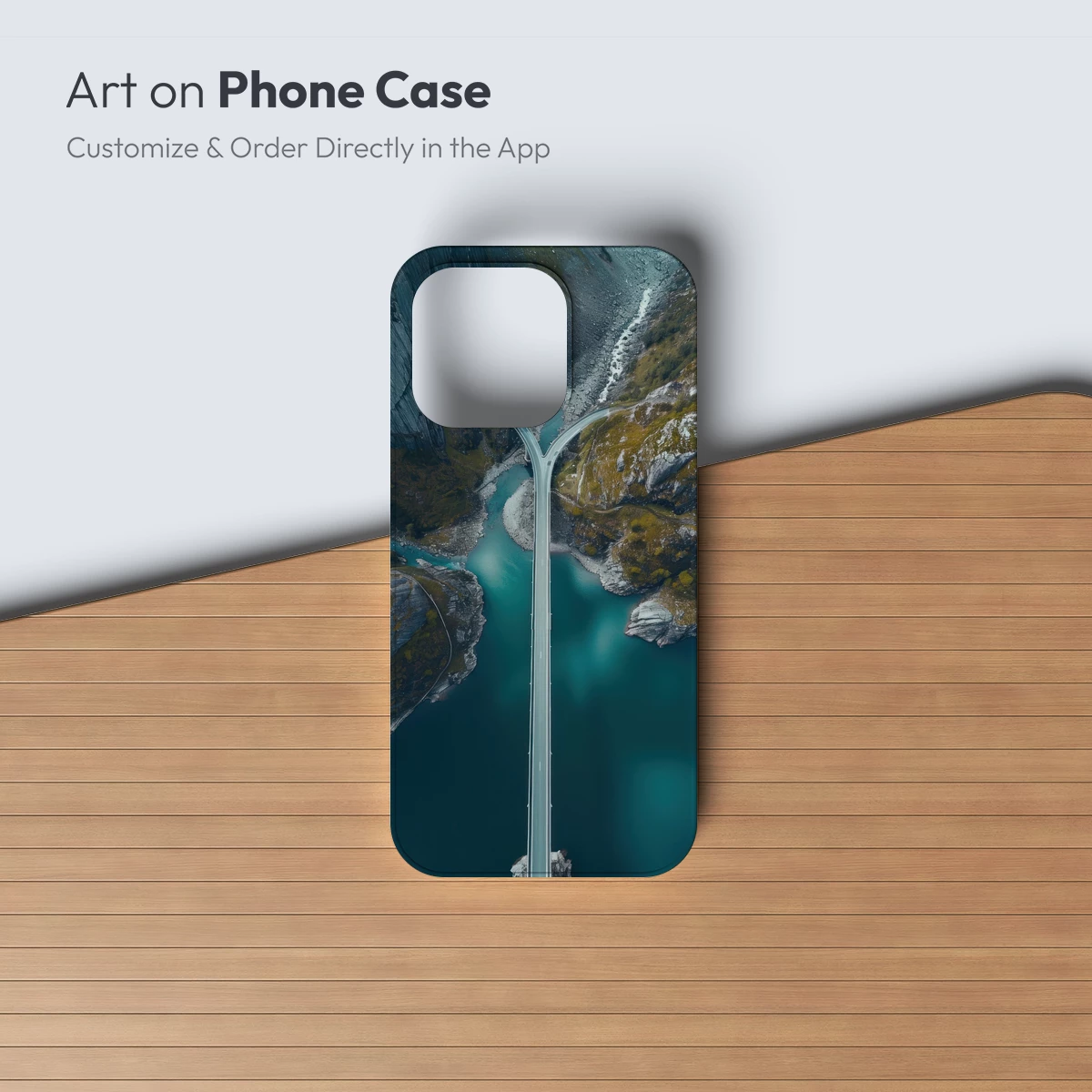 Ethereal Bridge Over Turquoise Abyss - Image 2