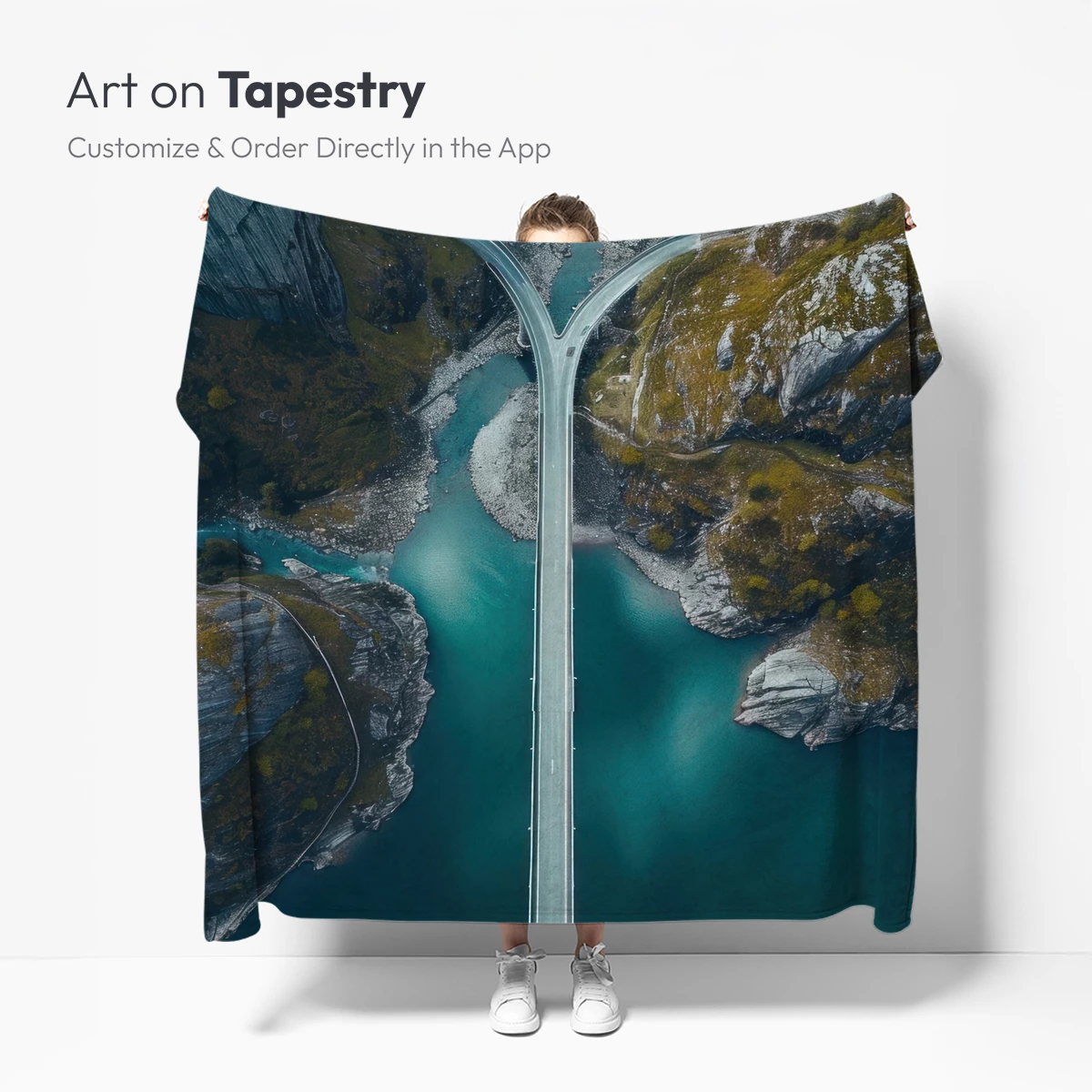 Ethereal Bridge Over Turquoise Abyss - Image 4