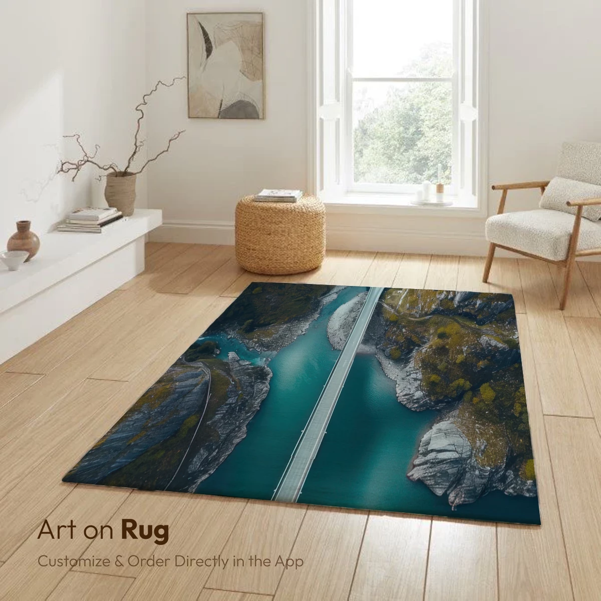 Ethereal Bridge Over Turquoise Abyss - Image 5