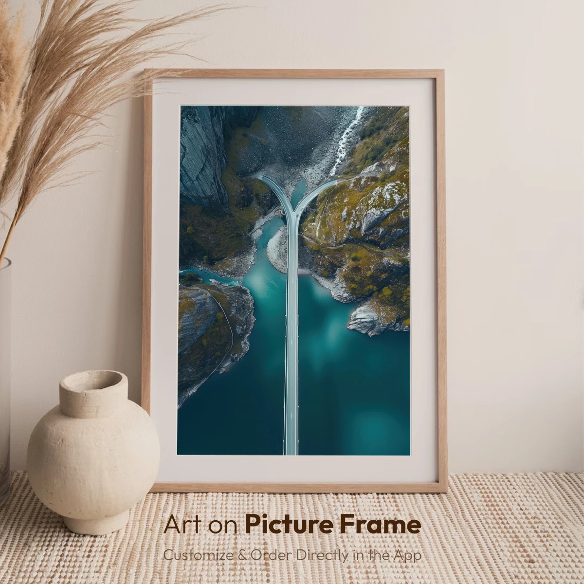 Ethereal Bridge Over Turquoise Abyss - Image 6