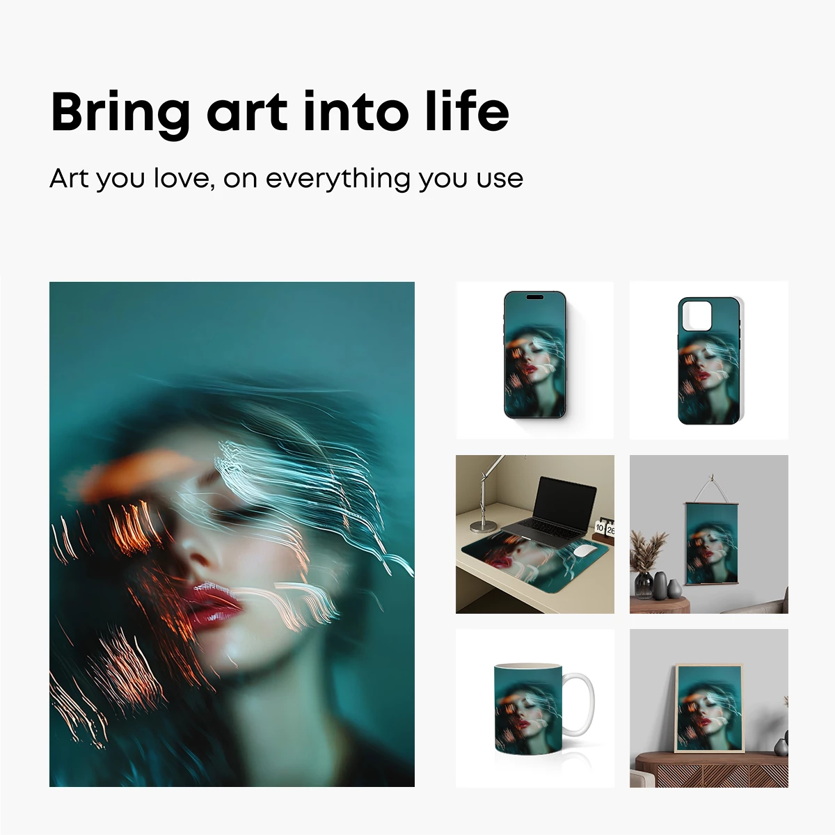 Ethereal Light Trails: A Portrait in Motion - Image 2