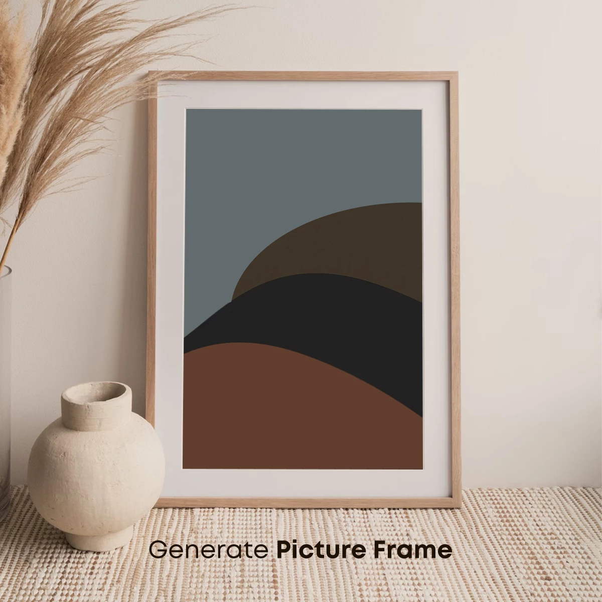 Abstract Earth Tones: Layered Curves in Harmony - Image 7