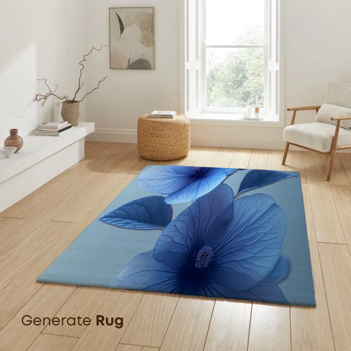 Ethereal Blue Blossoms: A Symphony of Petals - Image 6