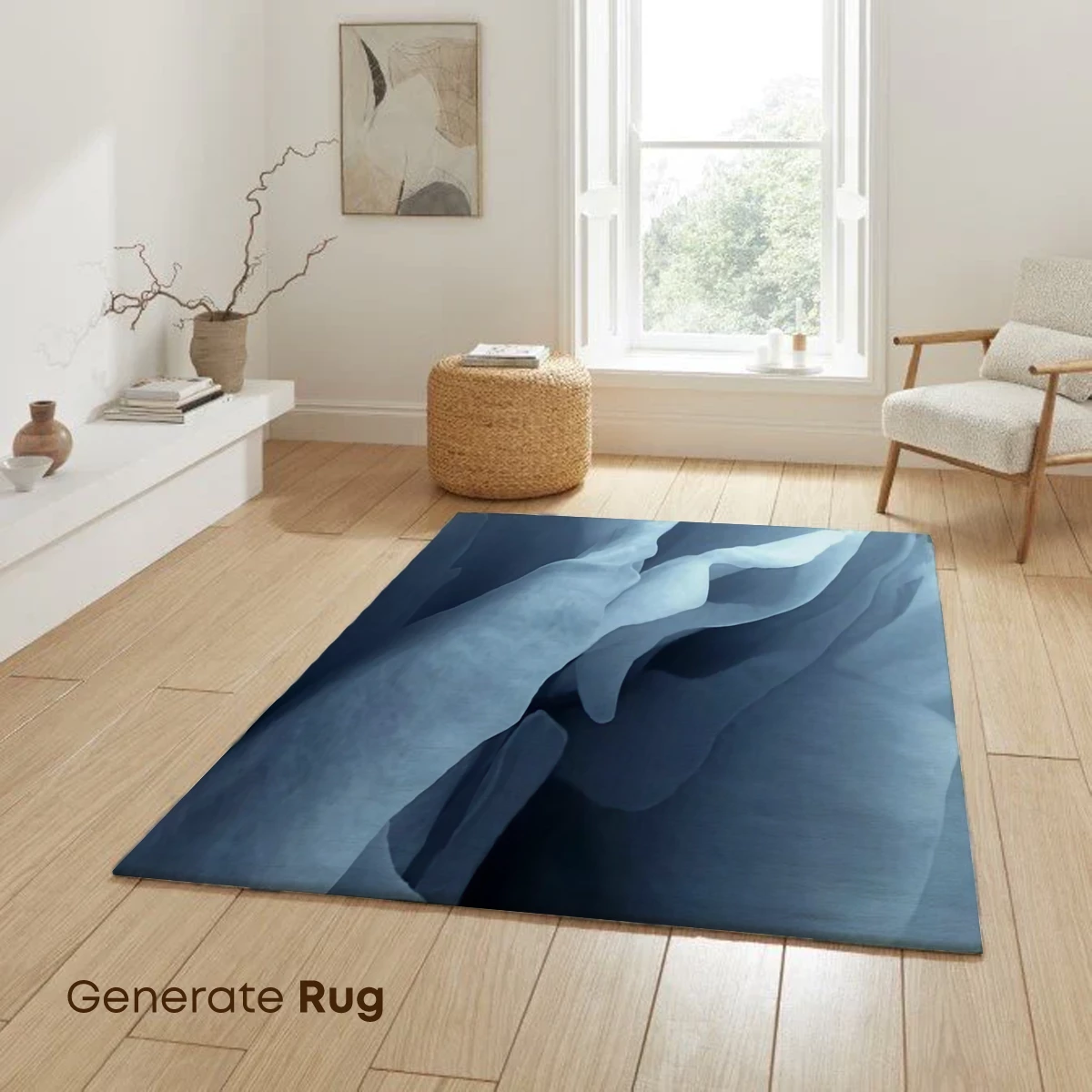 Ethereal Blue Petals: A Whisper of Silk - Image 6