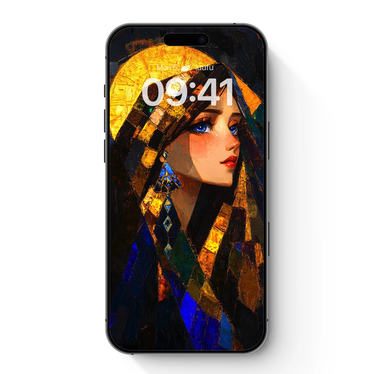 Mosaic Madonna: Stained Glass Reverie