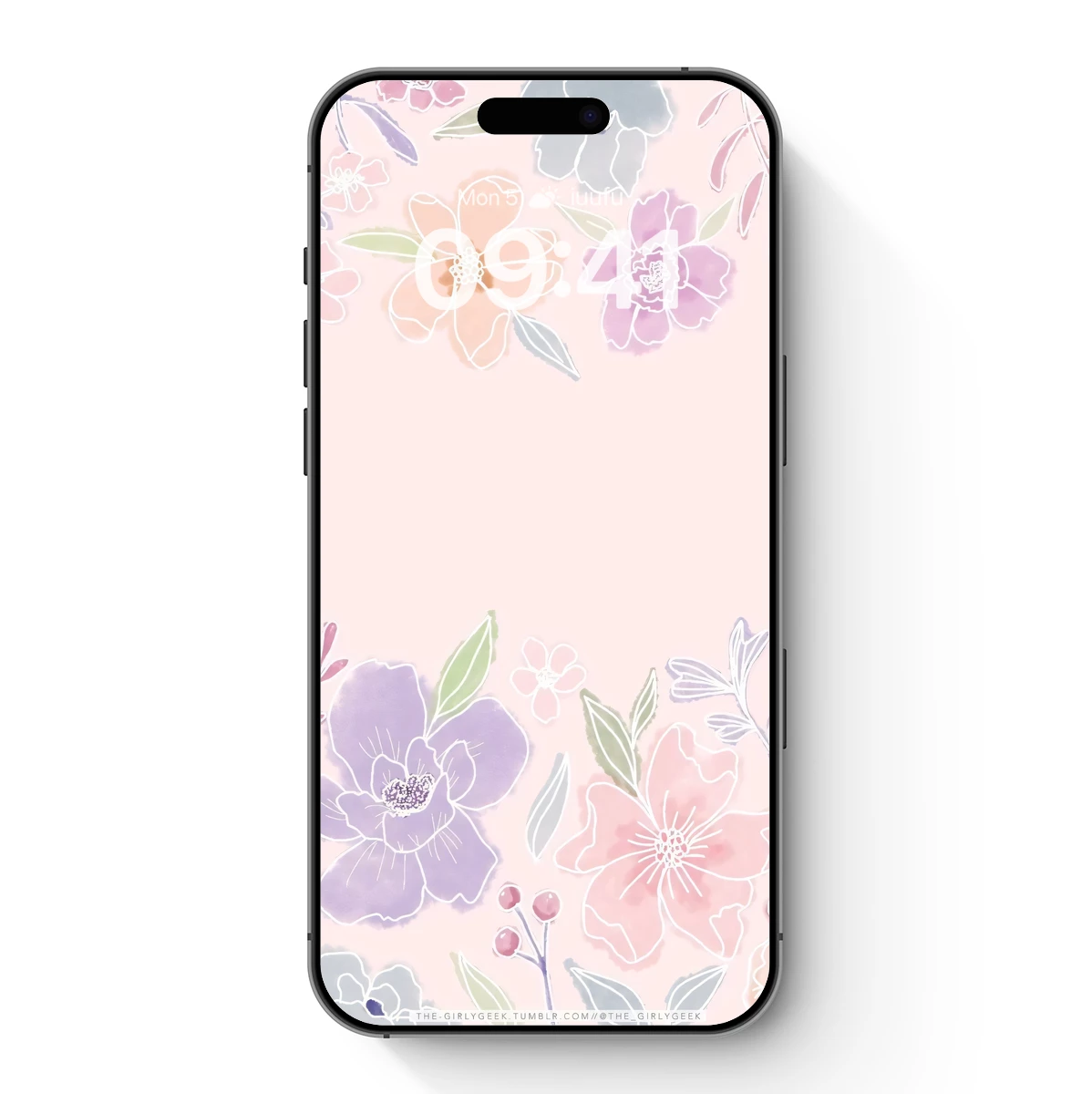 Pastel Floral Symphony: Watercolor Blooms in Harmony