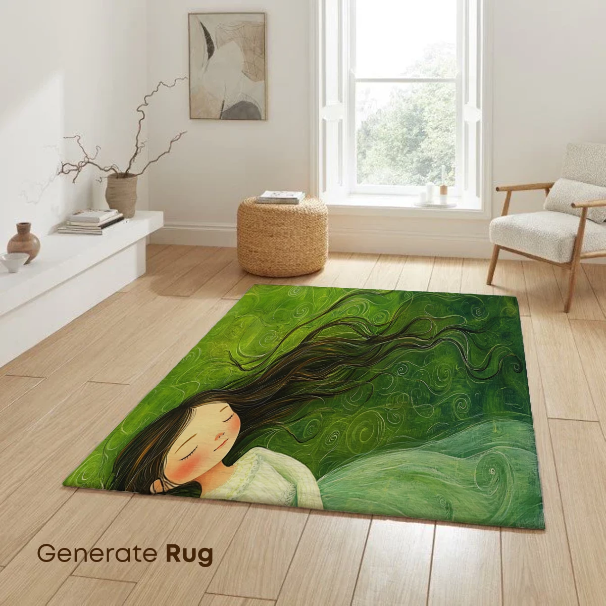 Dreaming in Verdant Whirls: A Surreal Slumber - Image 6