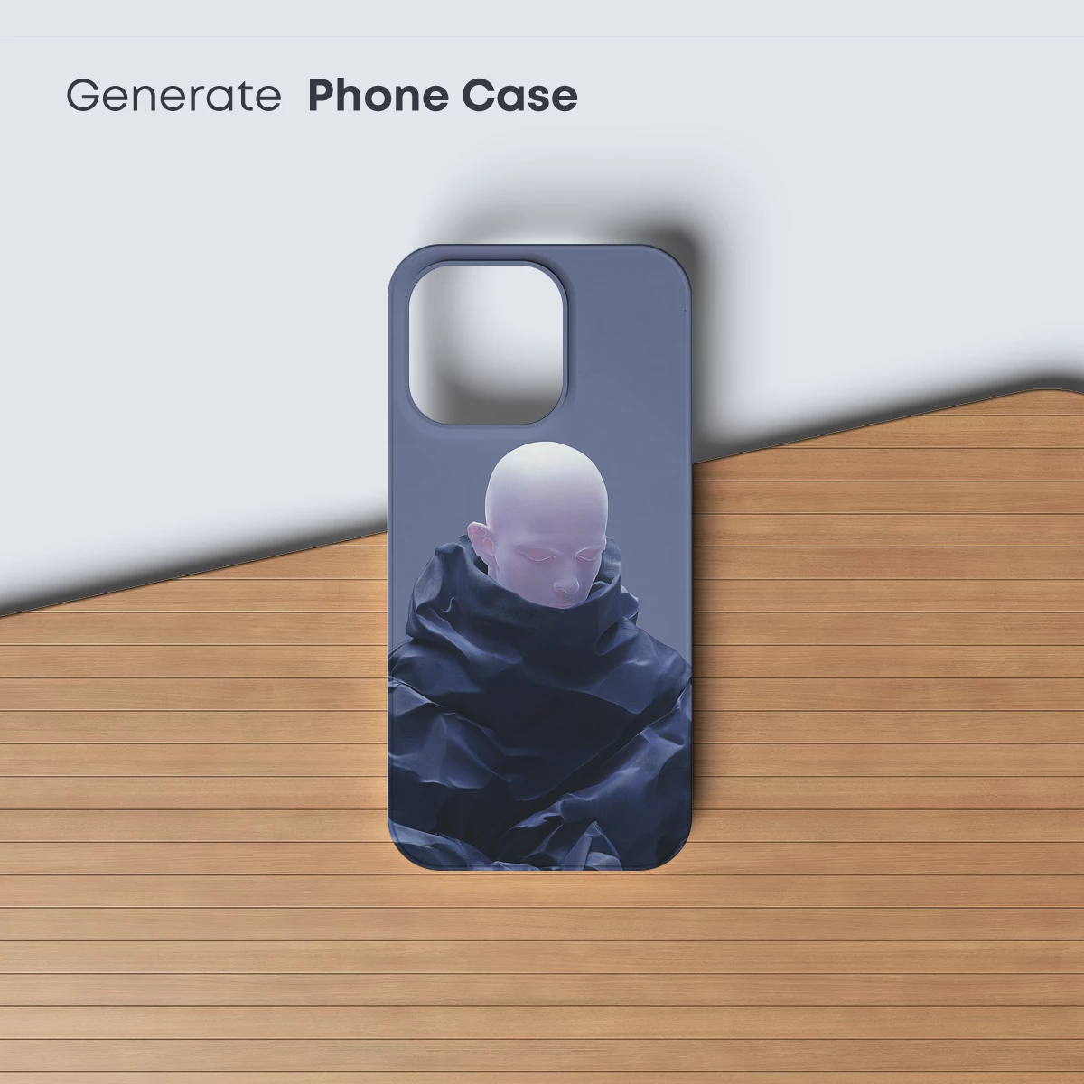 Ethereal Veil: Futuristic Serenity in Monochrome - Image 3