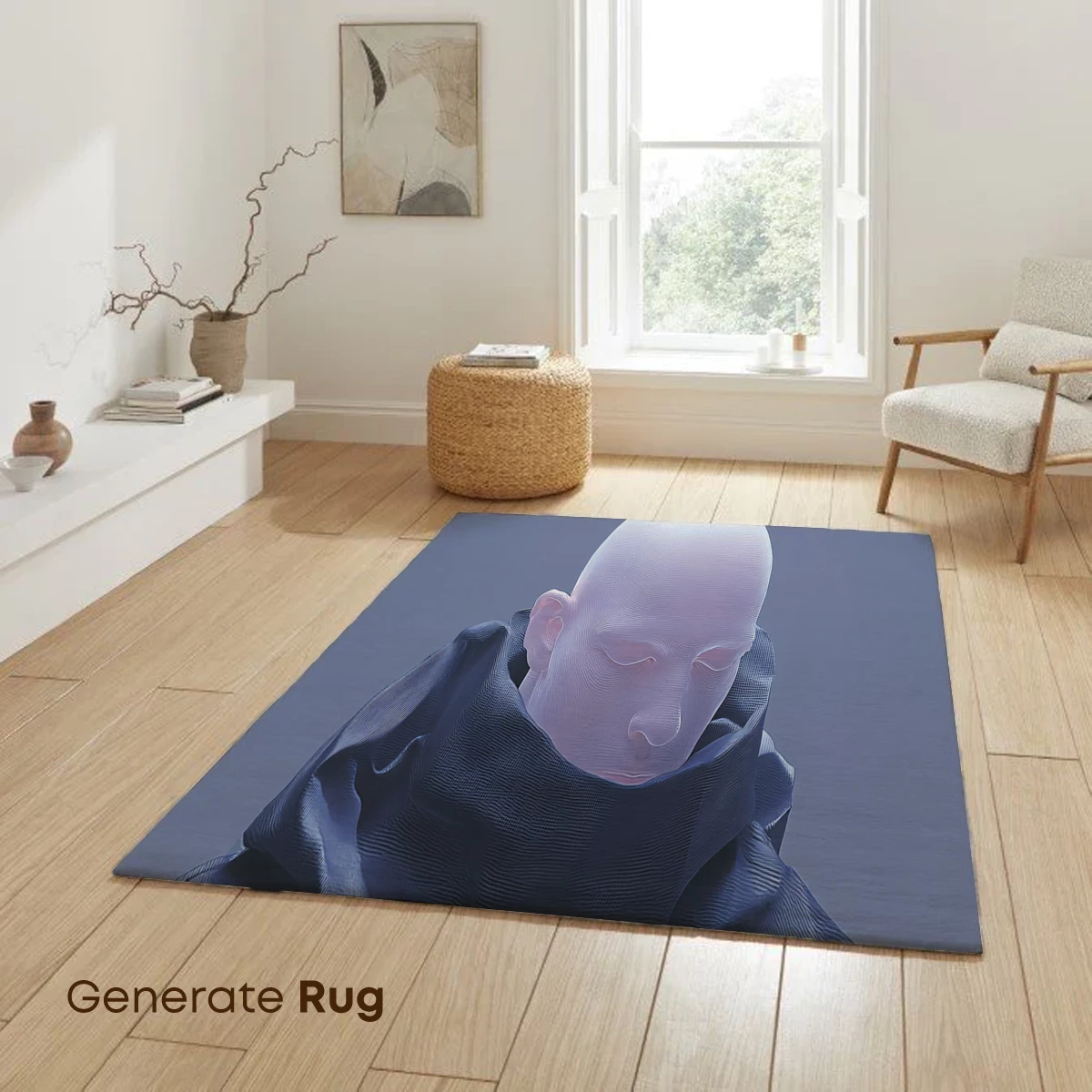 Ethereal Veil: Futuristic Serenity in Monochrome - Image 6