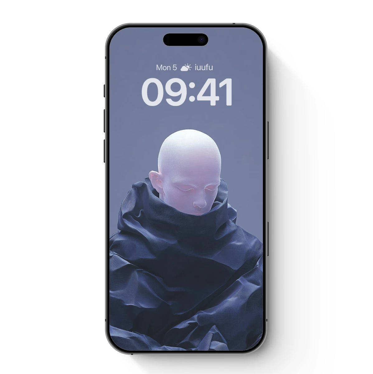 Ethereal Veil: Futuristic Serenity in Monochrome