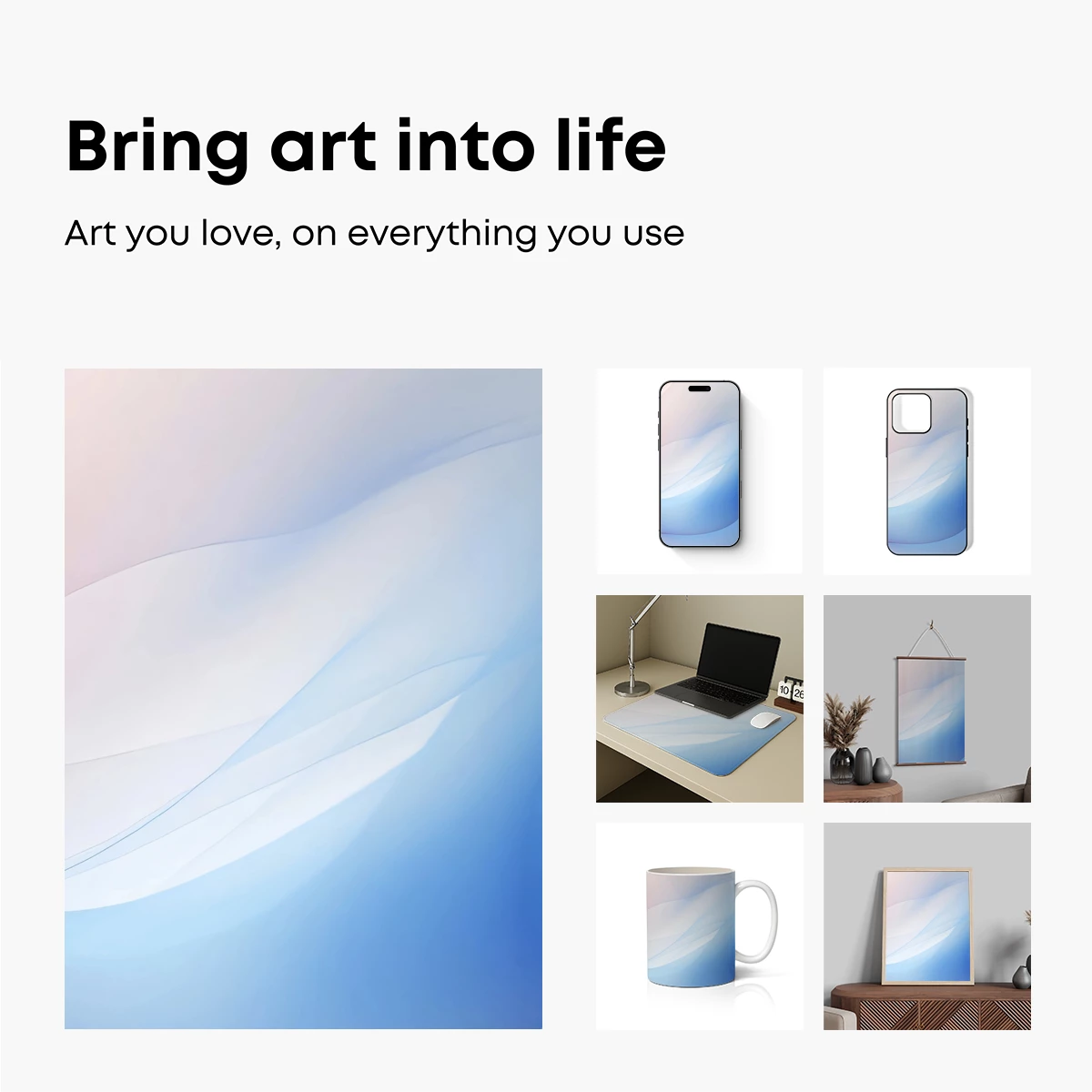 Ethereal Blue Waves: A Digital Odyssey - Image 2