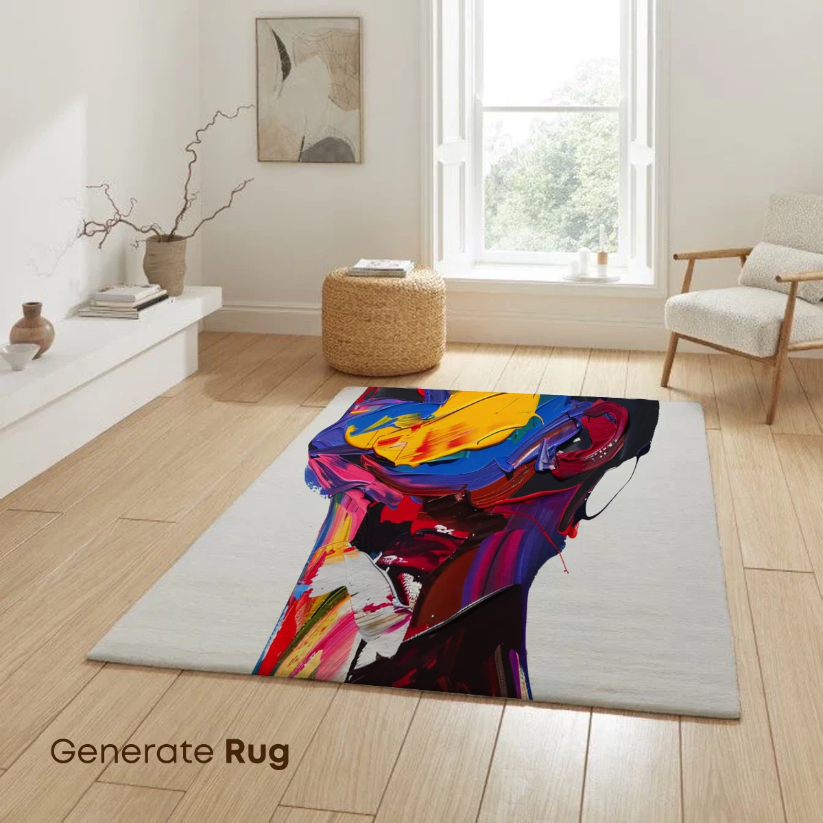 Vibrant Abstract Portrait: Colorful Expressionism - Image 6