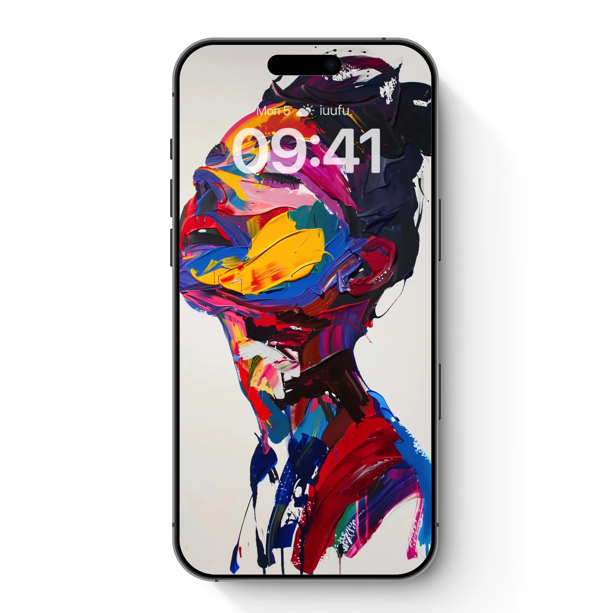 Vibrant Abstract Portrait: Colorful Expressionism