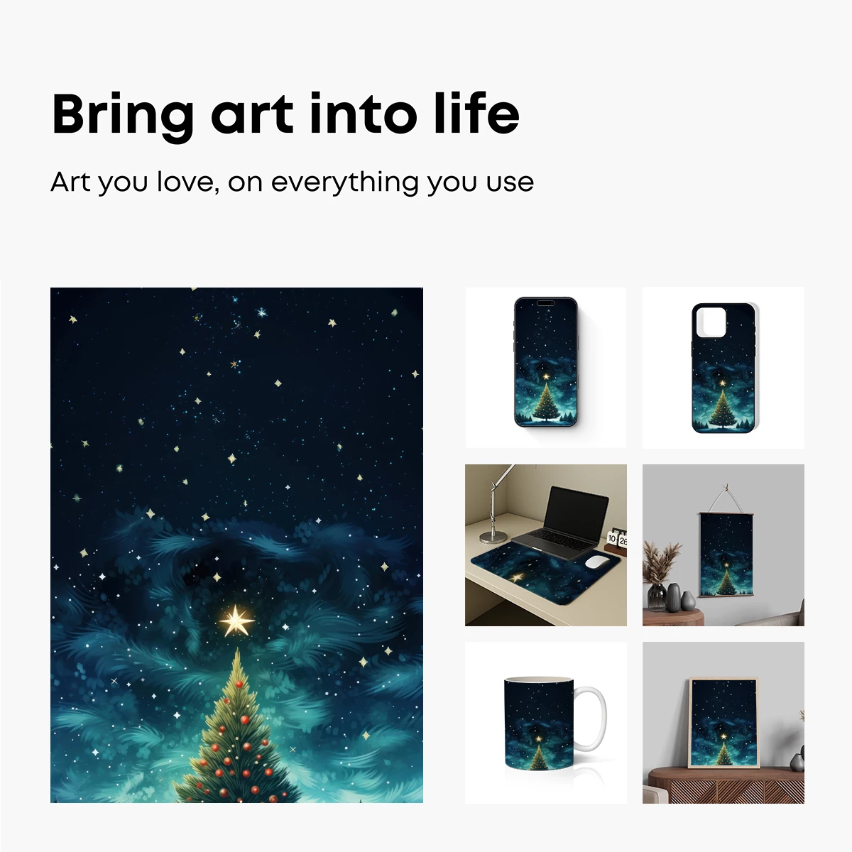 Enchanted Starlit Christmas Tree