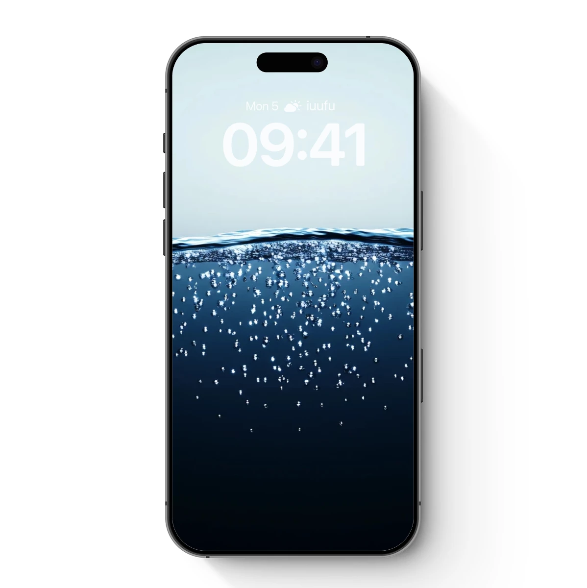 Deep Blue Serenity: Bubbles Rising