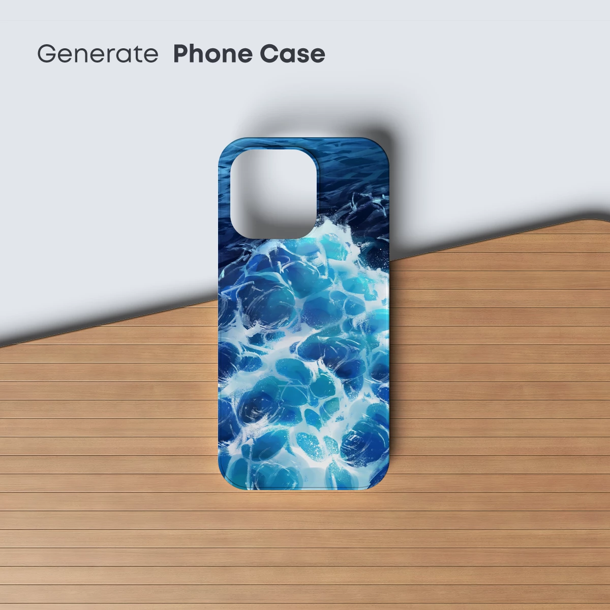 Oceanic Symphony: Blue Bubbles and Waves - Image 3