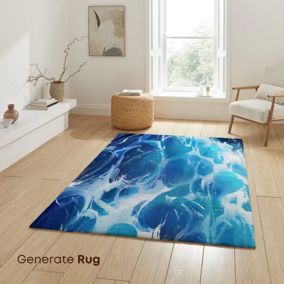 Oceanic Symphony: Blue Bubbles and Waves - Image 6