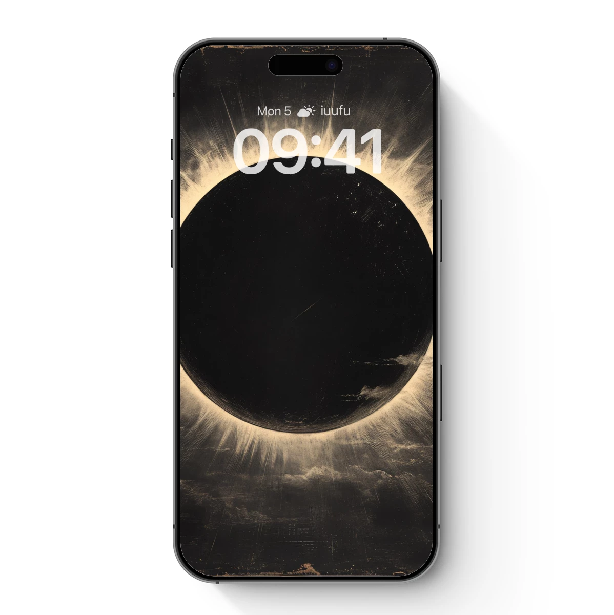 Eclipse of Eternity: Celestial Corona in Monochrome