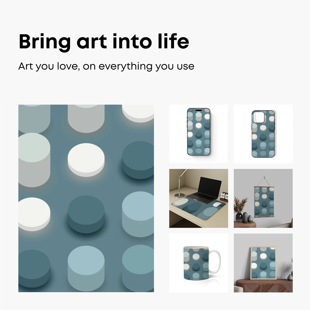 Geometric Cylinder Symphony - Image 2