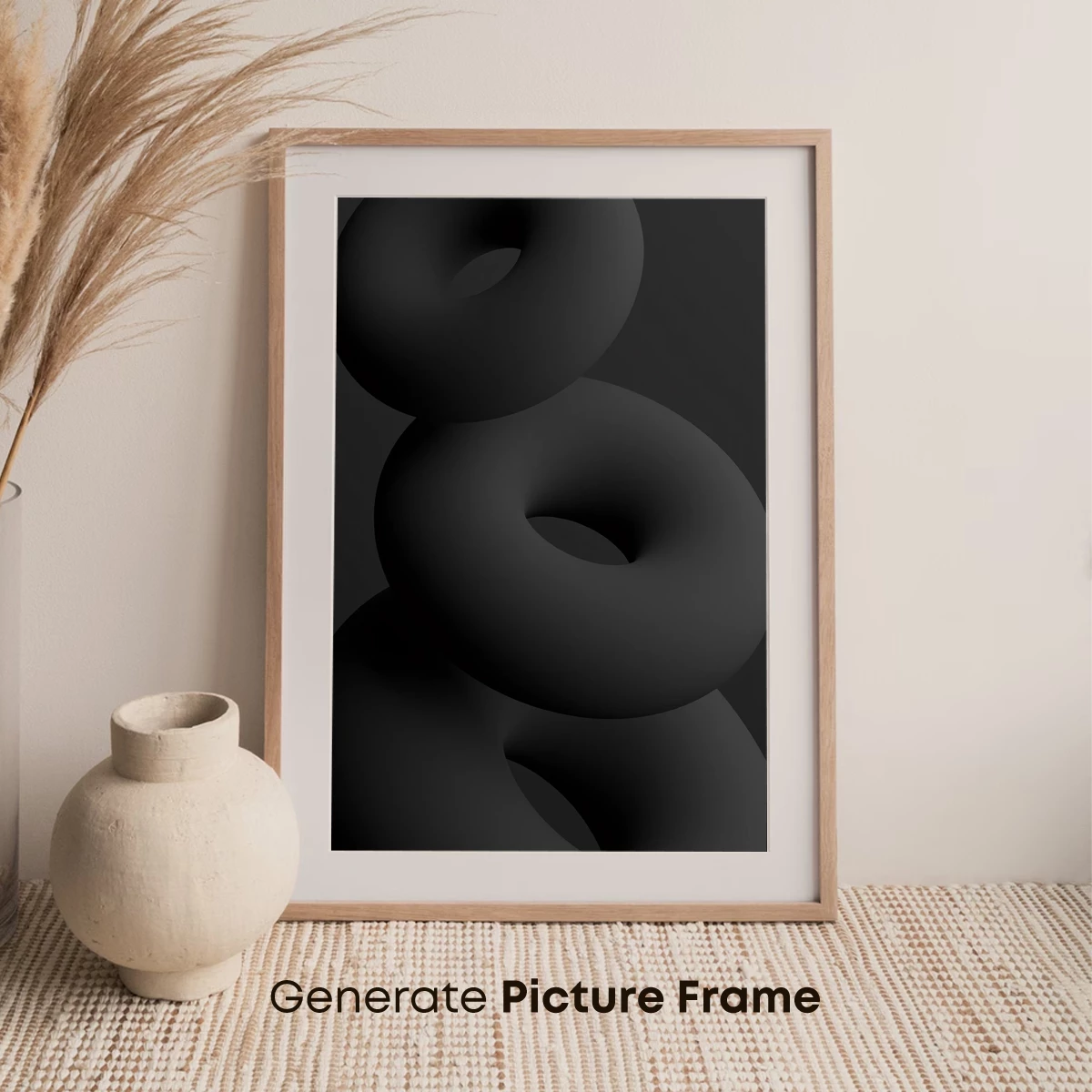 Ethereal Black Toroids: A Study in Shadow and Form - Image 7