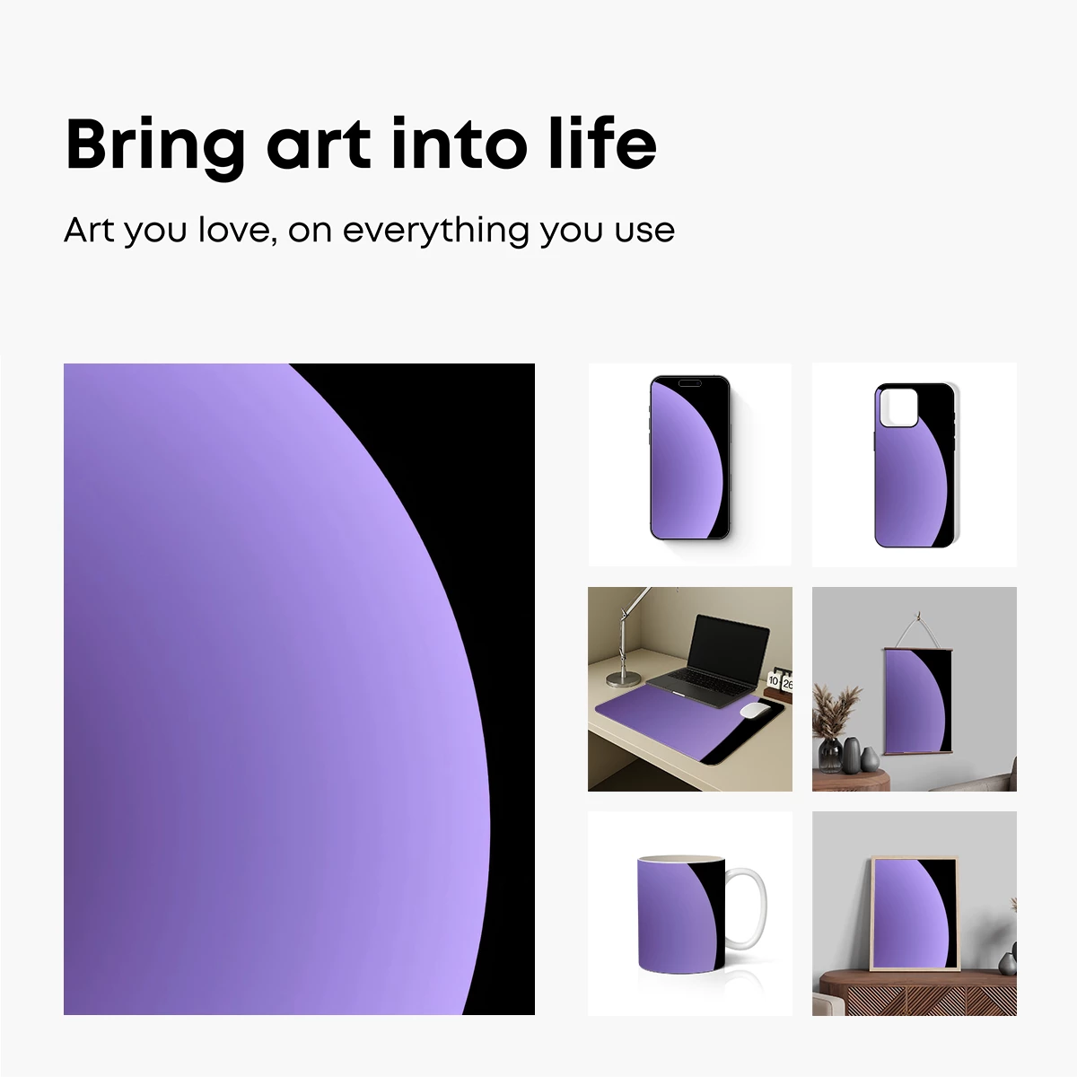 Ethereal Violet Sphere: A Study in Minimalist Elegance - Image 2