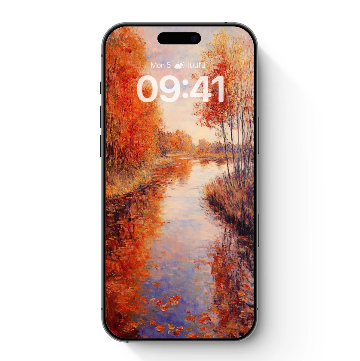 Autumnal Reflections: A Monet-Inspired Pathway