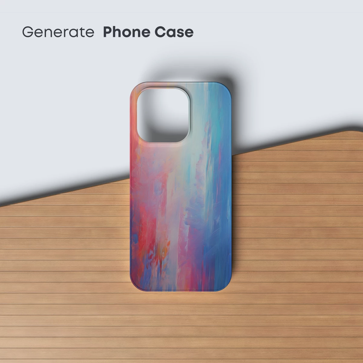 Abstract Fusion: Warm Reds Meet Cool Blues - Image 3