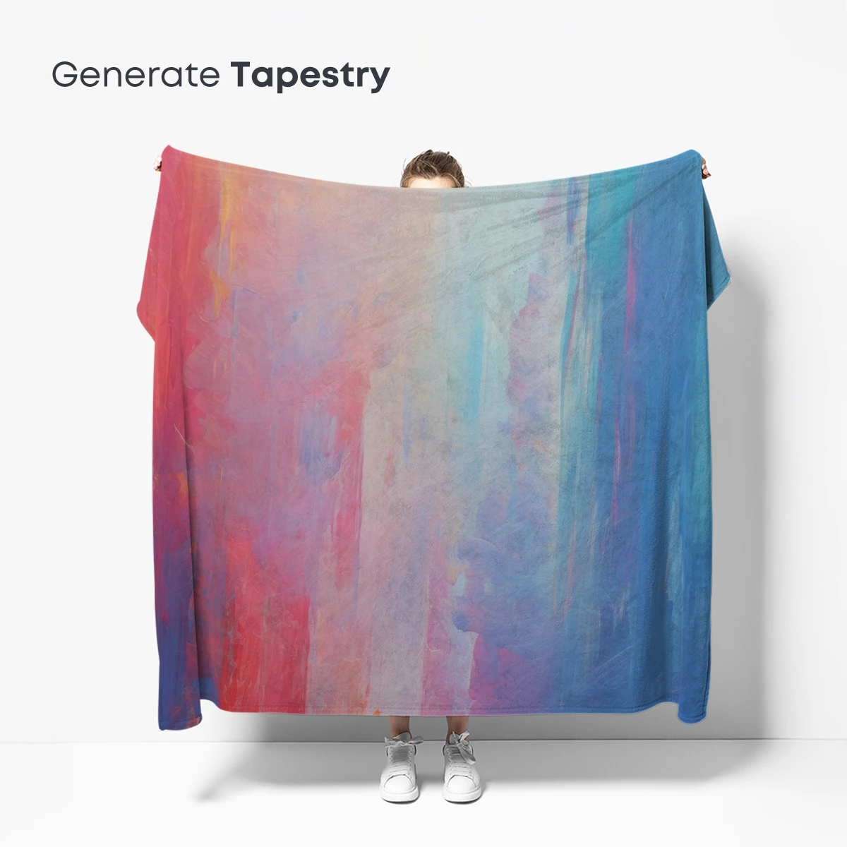 Abstract Fusion: Warm Reds Meet Cool Blues - Image 5